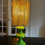 1970s apple green lamp