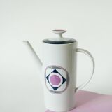 Set consisting of a teapot, sugar bowl and milk jug, Made in Germany, Colorful, Space Age, 1970