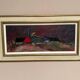 Original Swedish Oil on Panel – “Huts” – Vintage & Framed – 77 × 41 cm