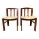 Set de 2 chaises scandinaves, années 60. Assises à refaire