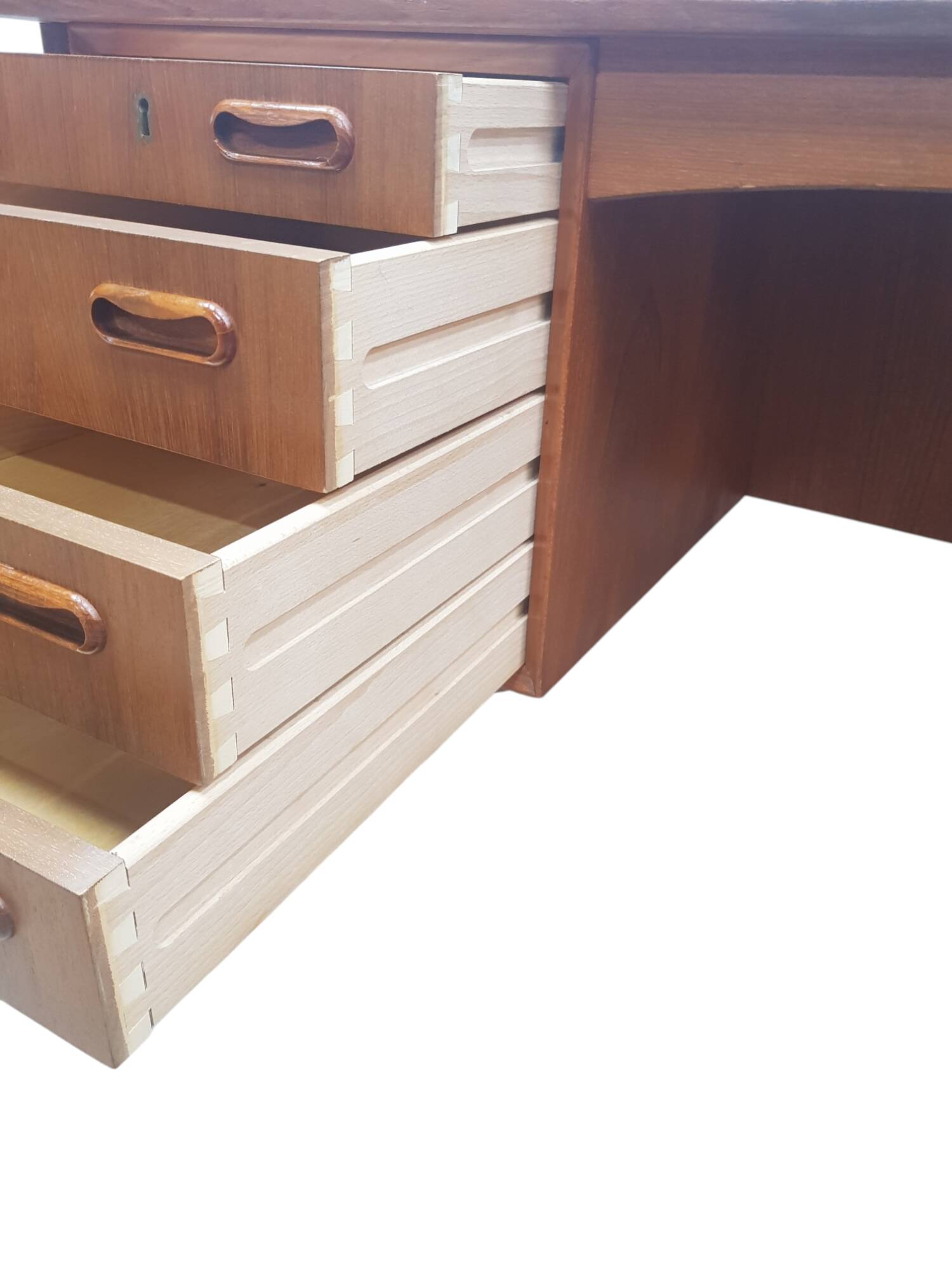 Teak Desk, designed by Svend Aage Madsen for H.P. Hansen, Denmark, 1960s