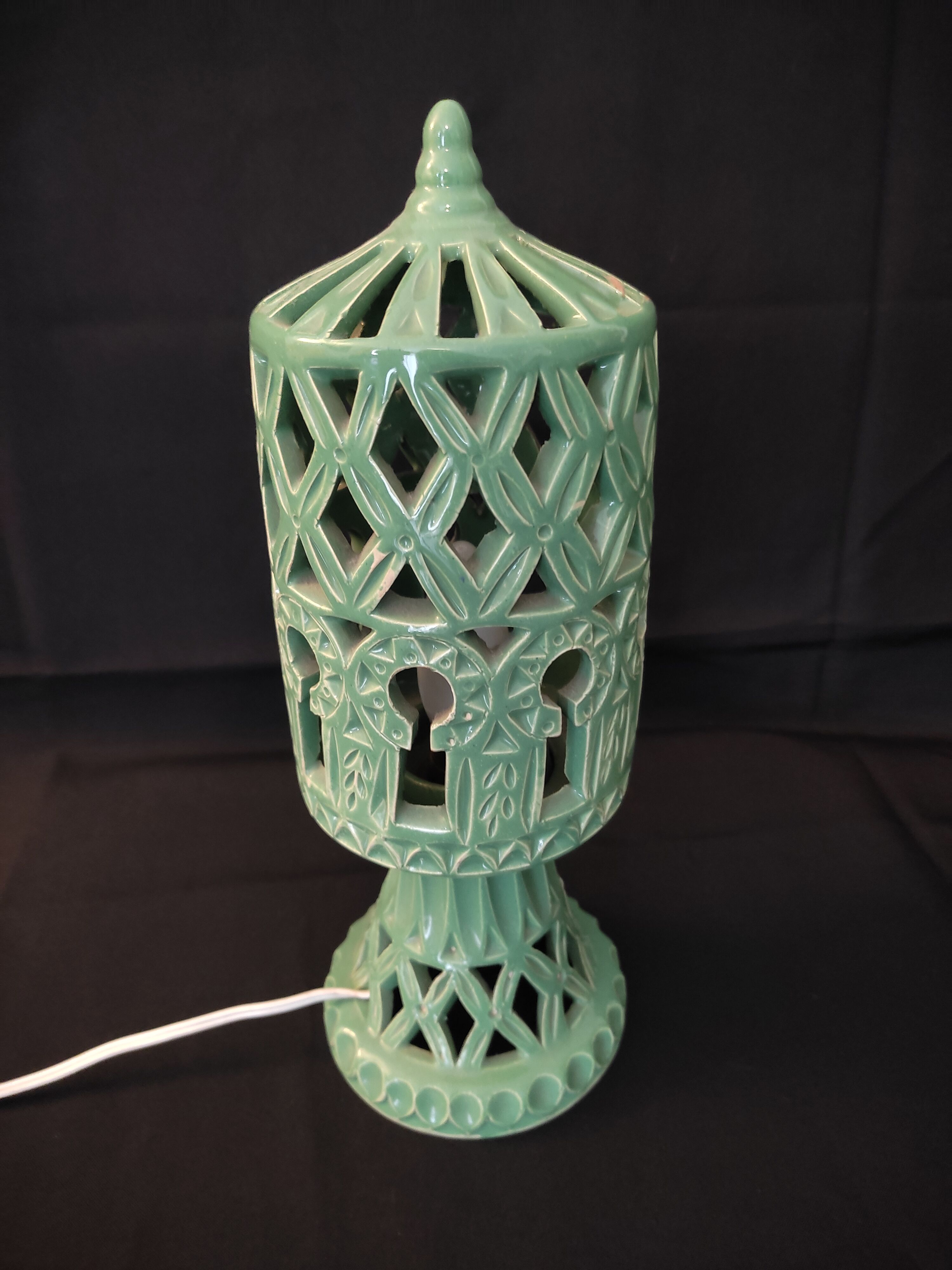 Lampe terre cuite