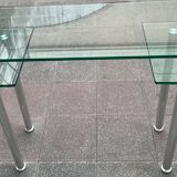 Bureau en verre des années 80