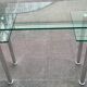 Glass desk - 80s
