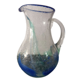 Pitcher Biot bubbled glass