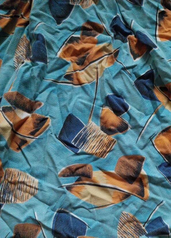 rare vintage bedspread from the 60s-70s France textile Bassora exclusive