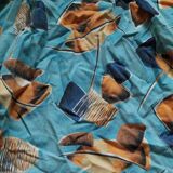 rare vintage bedspread from the 60s-70s France textile Bassora exclusive