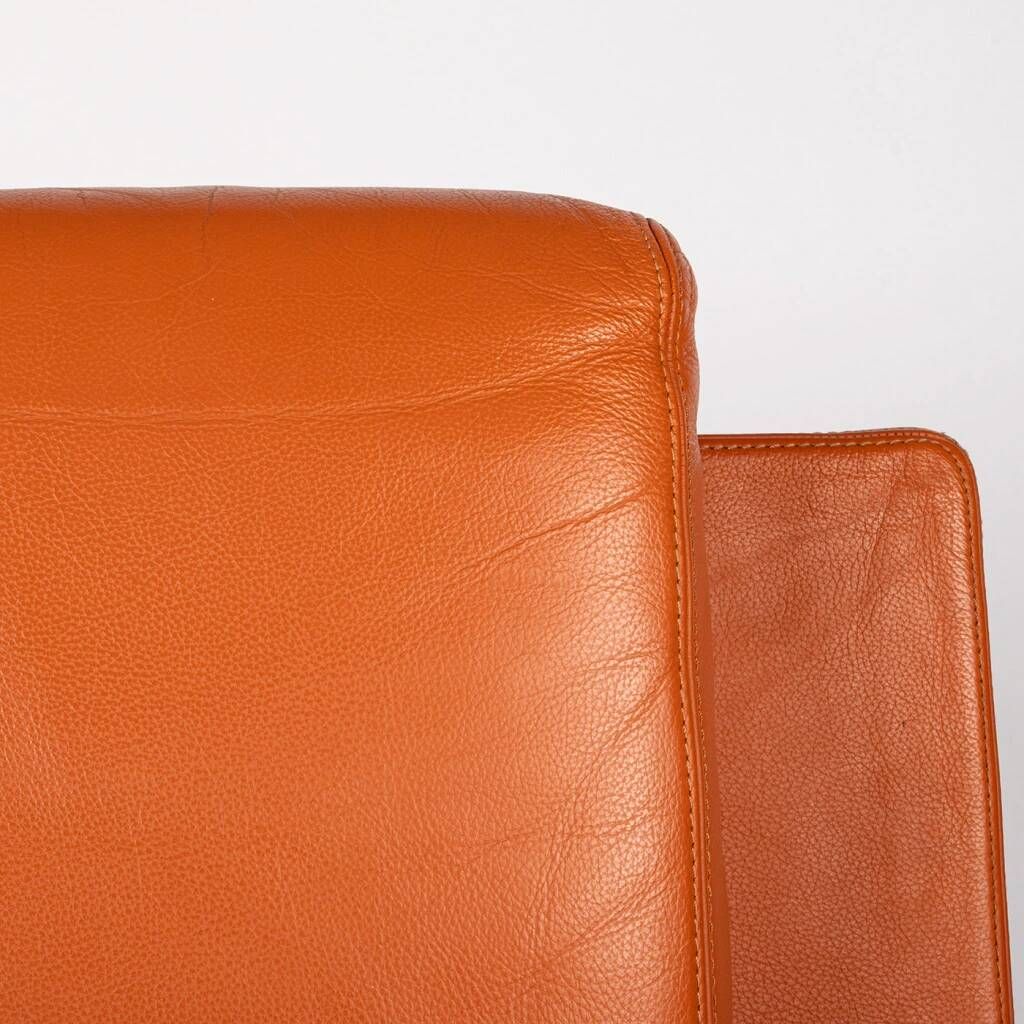 A unique armchair made of genuine leather and designed by the luxury Italian brand Moroso.