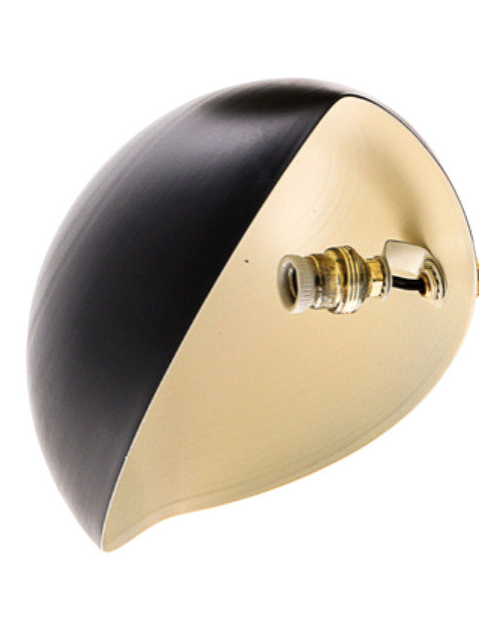Pair wall lamps shell black