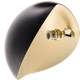Pair wall lamps shell black