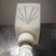 Wall lamp old white porcelain art deco bathroom 1920 tulip engraved glass