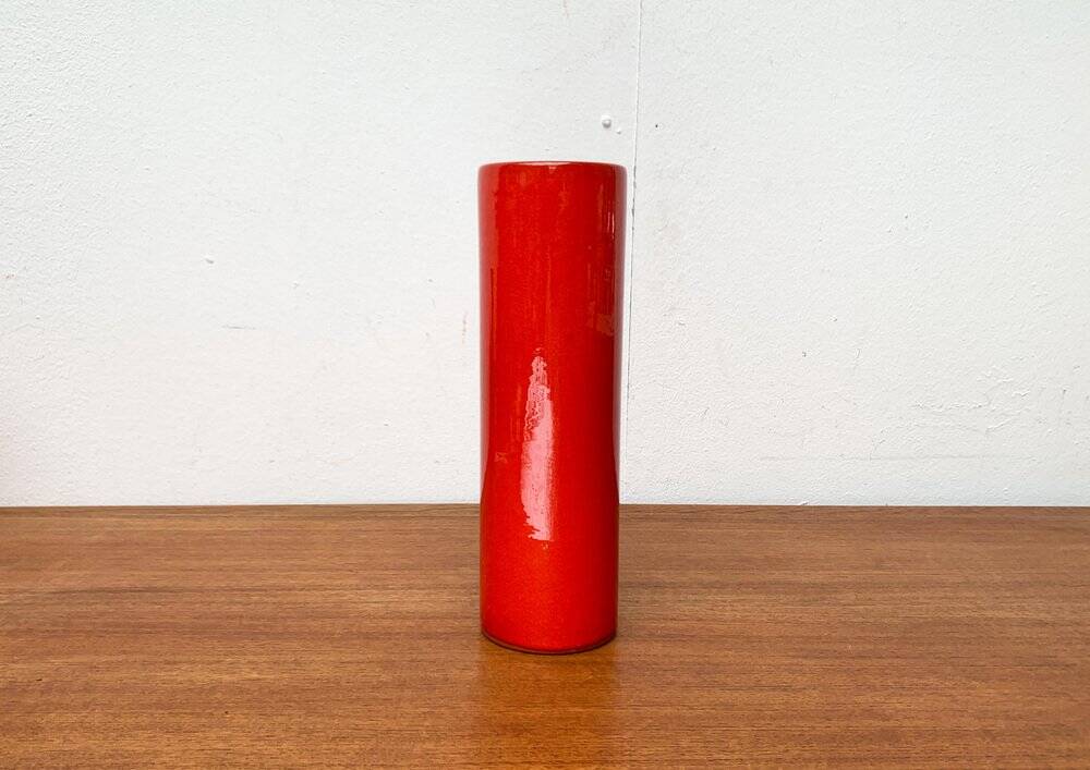 Mid-century minimalist vase WGP in West German ceramic by Marschner Kunsttöpferei, 1960s.