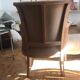 Wicker fauteil, beige