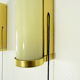 Pair of vintage erco 921 patent zippered wall light germany. year 70