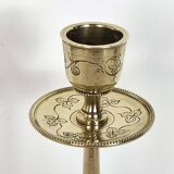 Pair of brass candlesticks