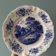 Set of 6 small plates in earthenware from Sarreguemines France, model "Romantic"