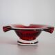 Cendrier en Verre Rouge du Milieu du Siècle, Italie, 1970s