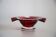 Mid-Century Red Glass Ashtray, Italy, 1970s
