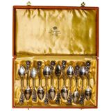 Vintage Dessert Teaspoons in Silver, 1948, Set of 14
