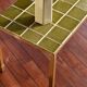Vintage coffee table green tiles