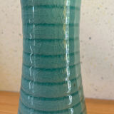 Set of 2 glazed stoneware candle holders