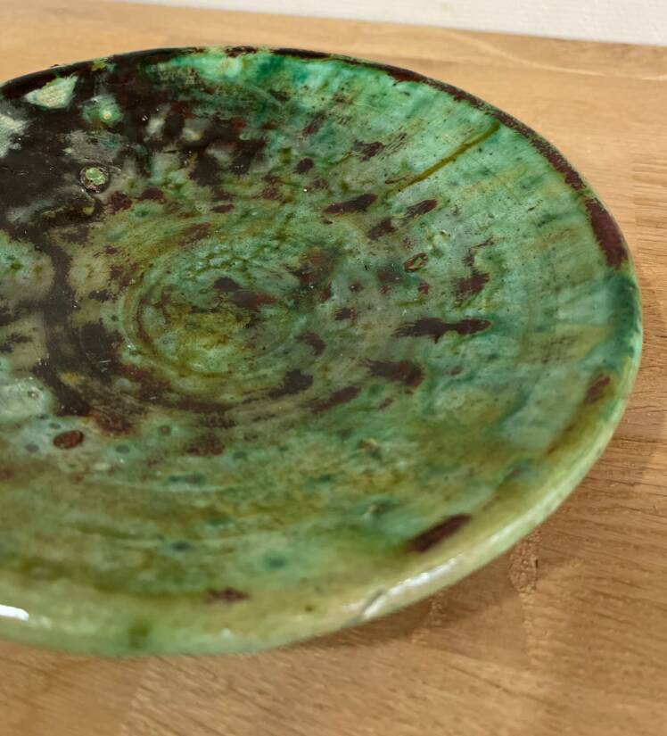 Assiette Tamegroute Verte