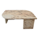 Table basse ou d'appoint en marbre italien, années 1980