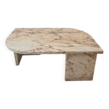 Table basse ou d'appoint en marbre italien, années 1980