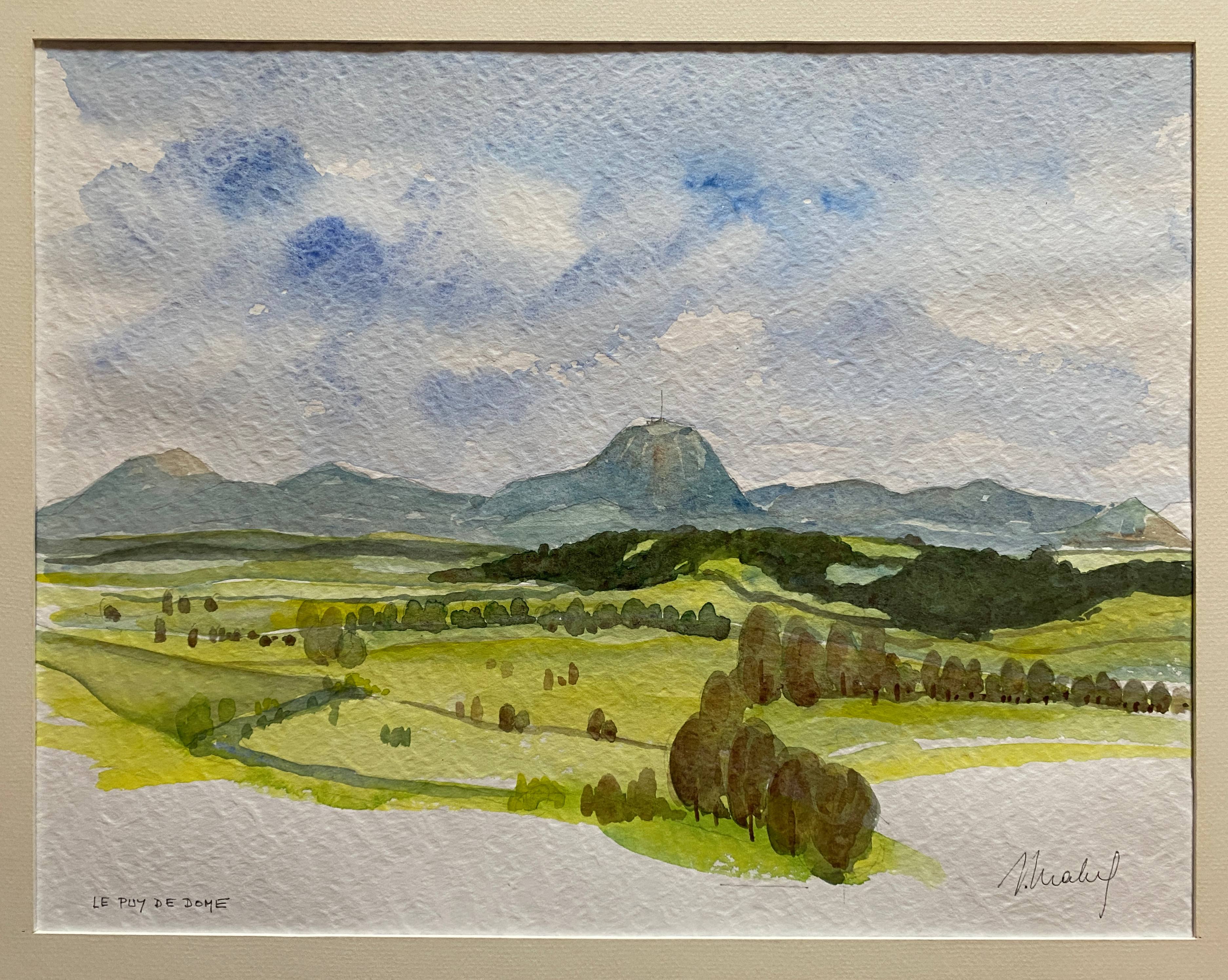 Painting "Puy de Dôme"