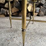 Table basse marbre vert et laiton doré style néoclassique Maison Jansen