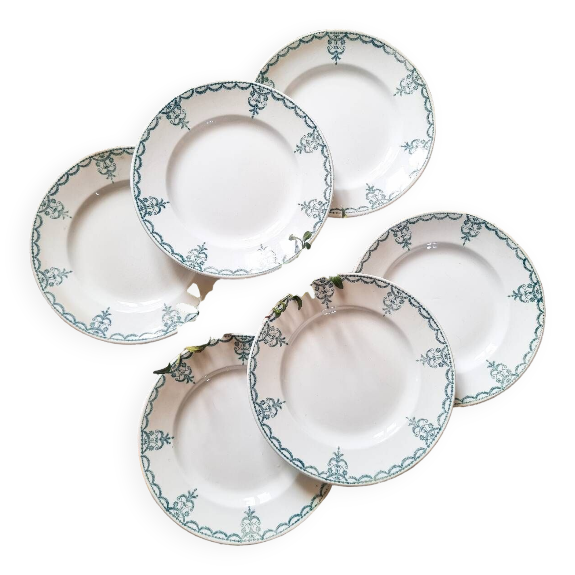 6 semi-deep ironstone plates