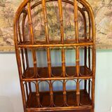 Vintage rattan shelf