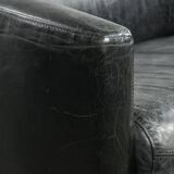 Amazing and unique cowhide aviator design bench, 2-seater