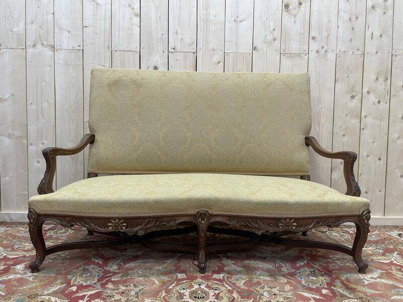 Canapé banquette de style Louis XV - Régence