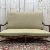 Canapé banquette de style Louis XV - Régence