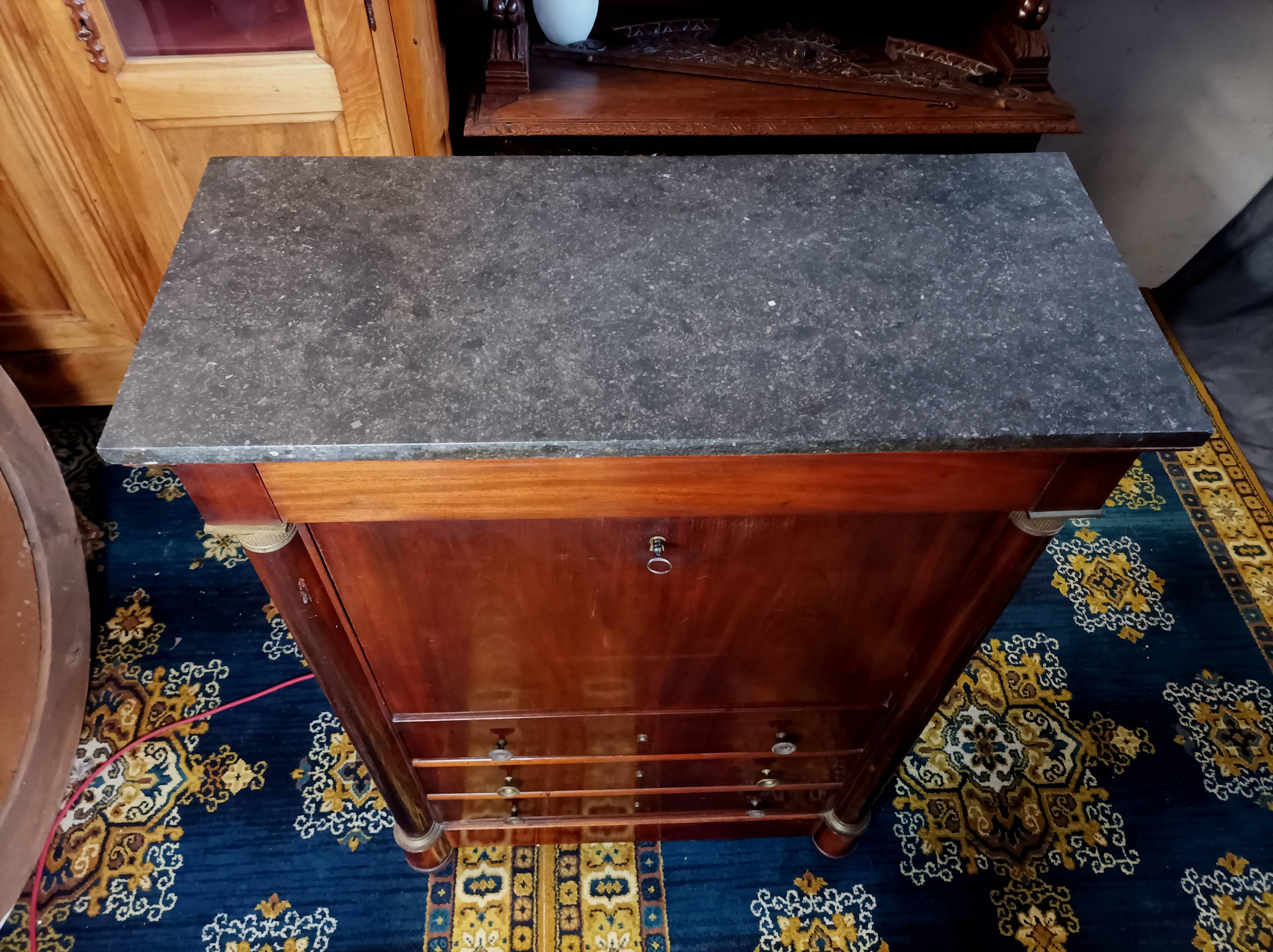 Secretaire Empire en acajou