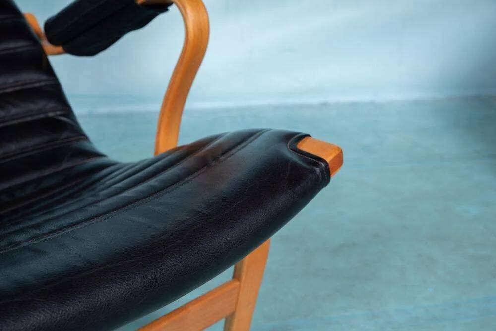 Design lounge armchair & ottoman 70s Bruno Mathsson Pernilla