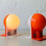 Set of 2 italian table lamps, 1970s