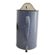 Enamelled metal wall fountain - light blue