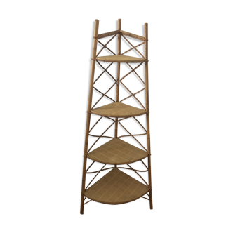 Rattan shelf