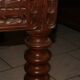 SAVOYARD CHALET TABLE, carved, with two drawers, late 18th century
