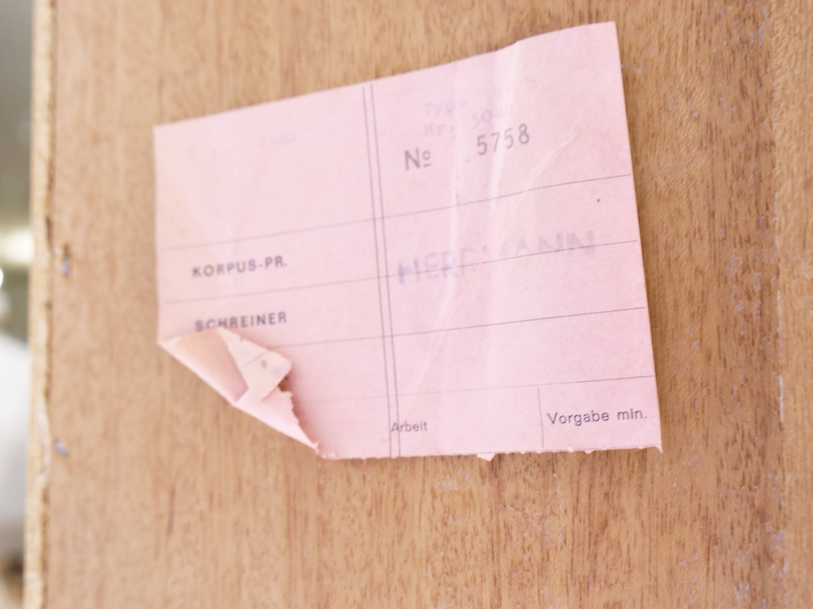 Teak secretary highboard from WK Möbel, 1960s