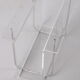 Plexiglass Storage rack with metal accents, 1970