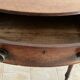George III curved buffet in cherry wood, late 18th century.