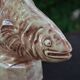 Ceramic fish statuette signed