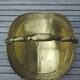 Old brass log holder