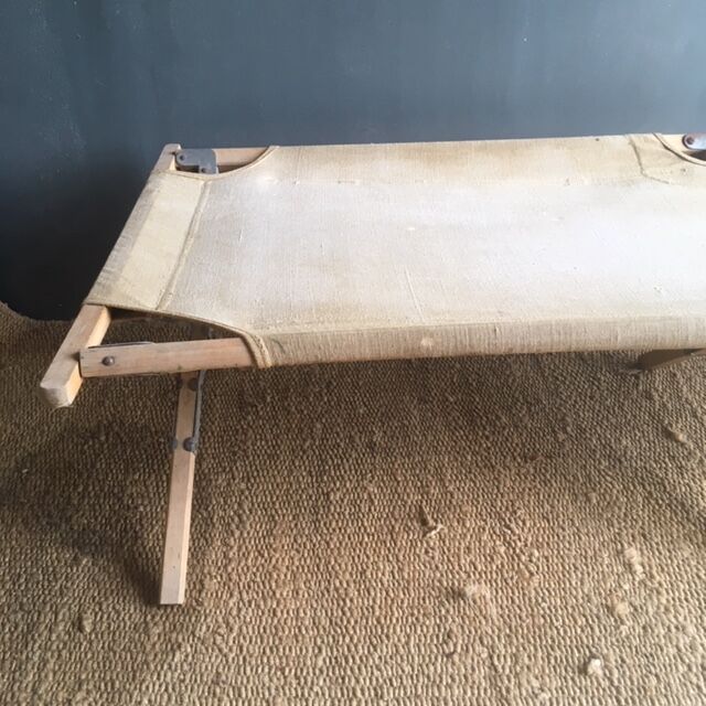 Military camp bed picot