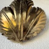 70s gold flower wall light