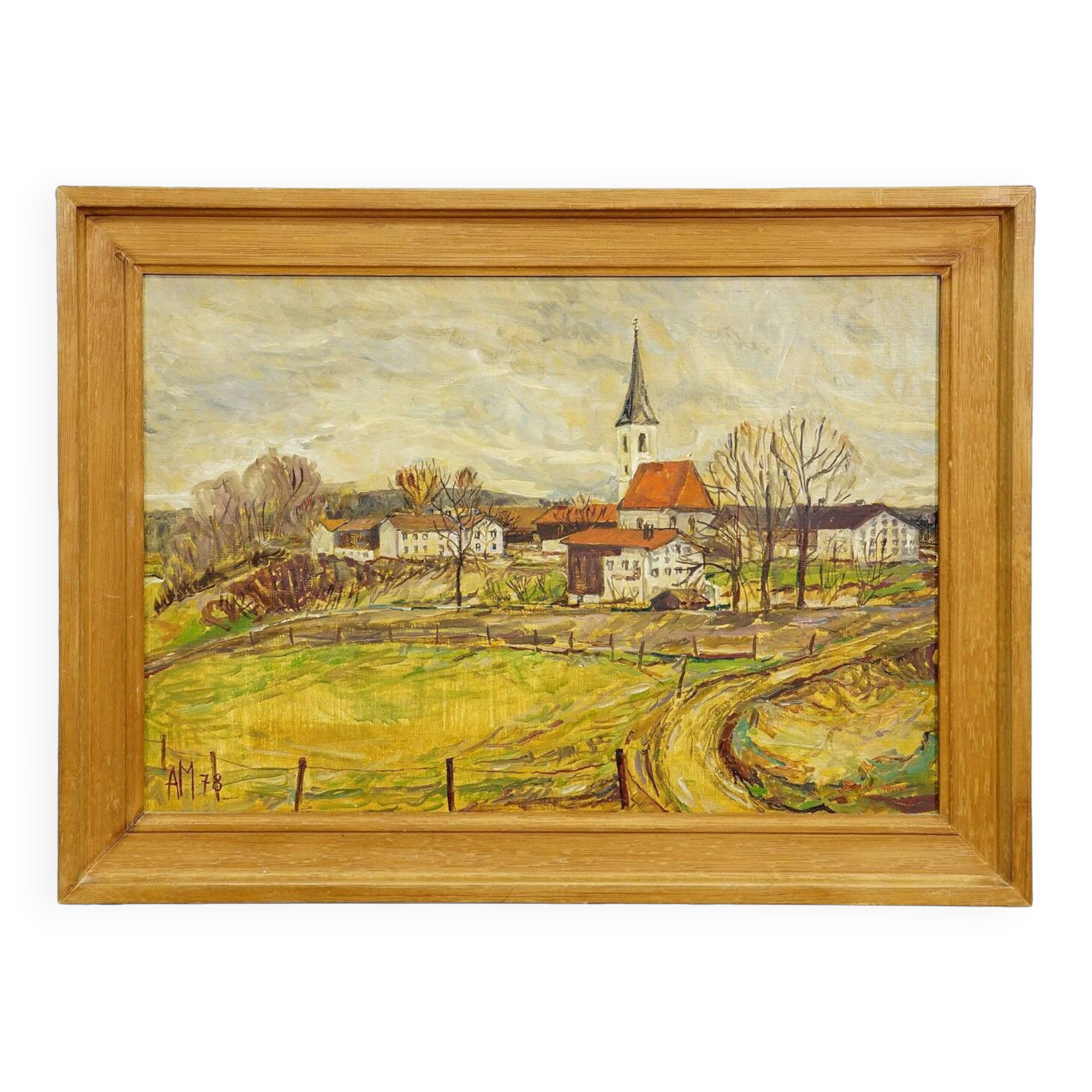 Kirchberg in Tirol, 1978 – Oil painting by Alexander Michael