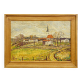 Kirchberg in Tirol, 1978 – Peinture à l'huile par Alexander Michael
